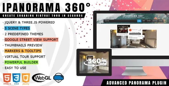 iPanorama 360° – Virtual Tour Builder for WordPress product artwork