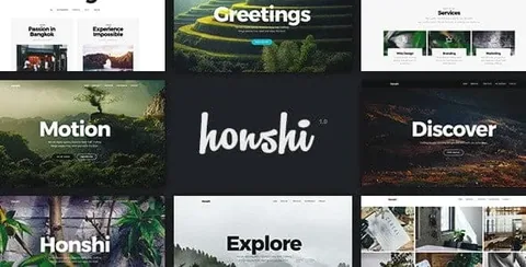 Honshi – WordPress Simple Portfolio Theme product artwork