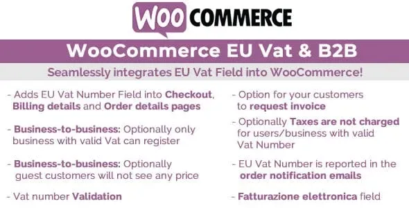 WooCommerce Eu Vat & B2B product artwork