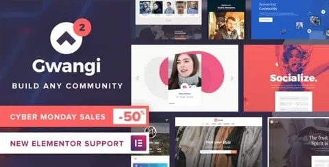 Gwangi – PRO Multi-Purpose Membership, Social Network & BuddyPress Community Theme product artwork