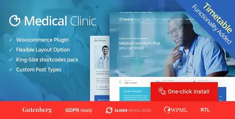 Medical Clinic – Health & Doctor Medical Theme product artwork