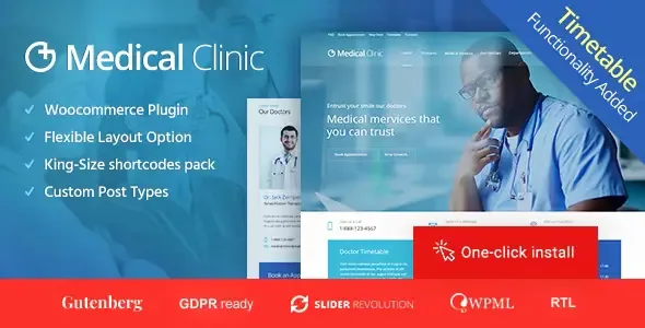 Medical Clinic – Health & Doctor Medical Theme product artwork