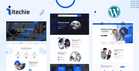 Itechie – IT Solutions and Services WordPress Theme product artwork