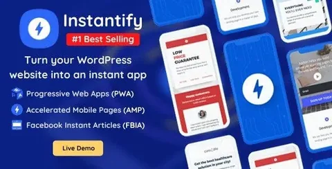 Instantify – PWA & Google AMP & Facebook IA product artwork