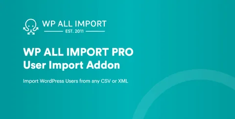 WP All Import Pro User Import Add-On product artwork