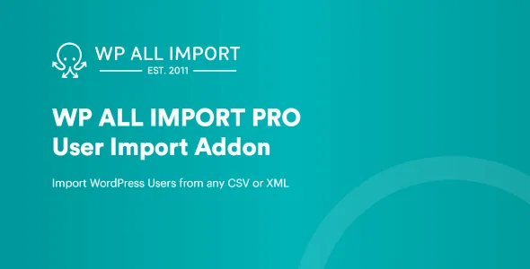 WP All Import Pro User Import Add-On product artwork