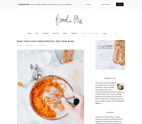 Foodie Pro Theme product artwork