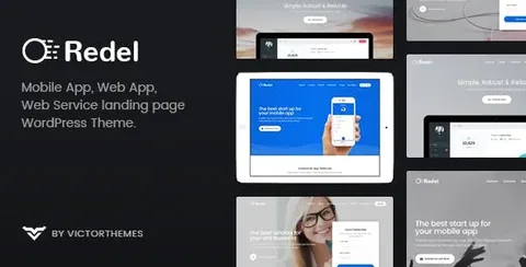 Redel – Responsive App Landing WordPress Theme product artwork