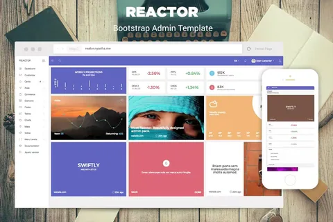 Reactor – Bootstrap Admin Template product artwork