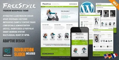Freestyle WordPress Theme product artwork