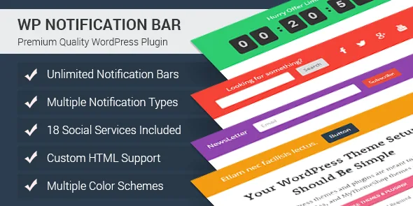 MyThemeShop – WP Notification Bar Pro product artwork