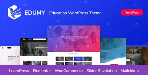 Edumy – LMS Online Education Course WordPress Theme product artwork
