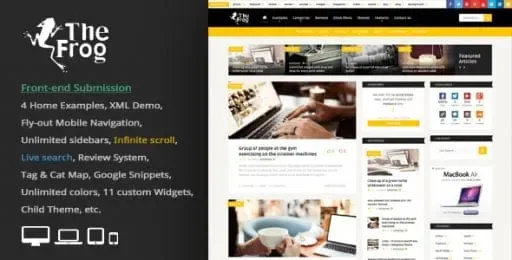 The Frog WordPress Theme product artwork