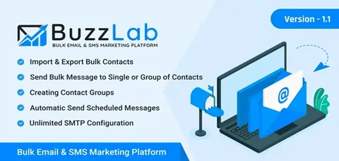 BuzzLab – Bulk Email And SMS Marketing Platform product artwork