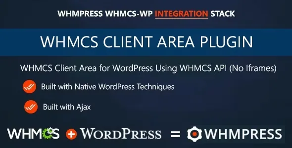 WHMCS Client Area for WordPress product artwork