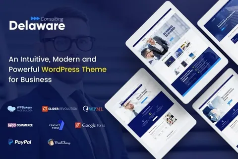 Delaware – Consulting and Finance WordPress Theme product artwork