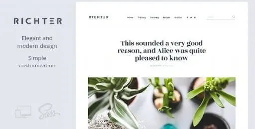Richter – Creative WordPress Blog Theme product artwork
