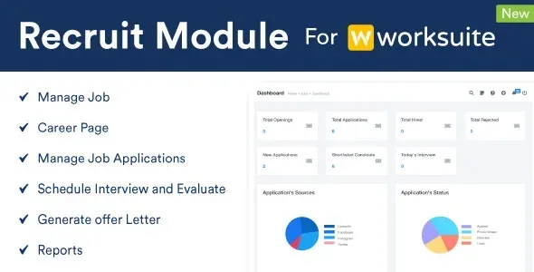 RecruitModule For Worksuite CRM product artwork