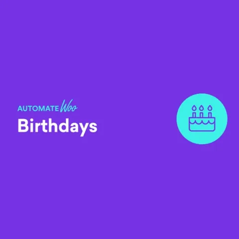 AutomateWoo – Birthdays Add-on product artwork