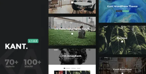 Kant – A Multipurpose WordPress Theme for Startups product artwork