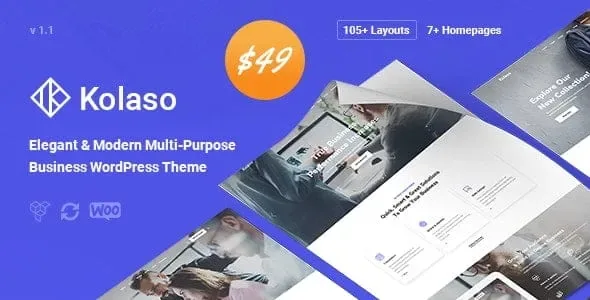 Kolaso – Modern Multi-Purpose WordPress Theme product artwork