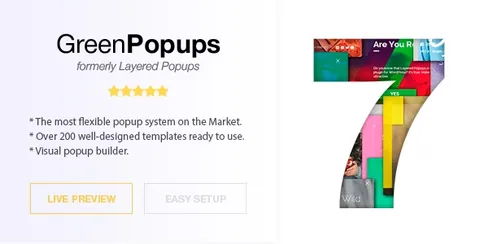 Green Popups – Popup Plugin for WordPress product artwork