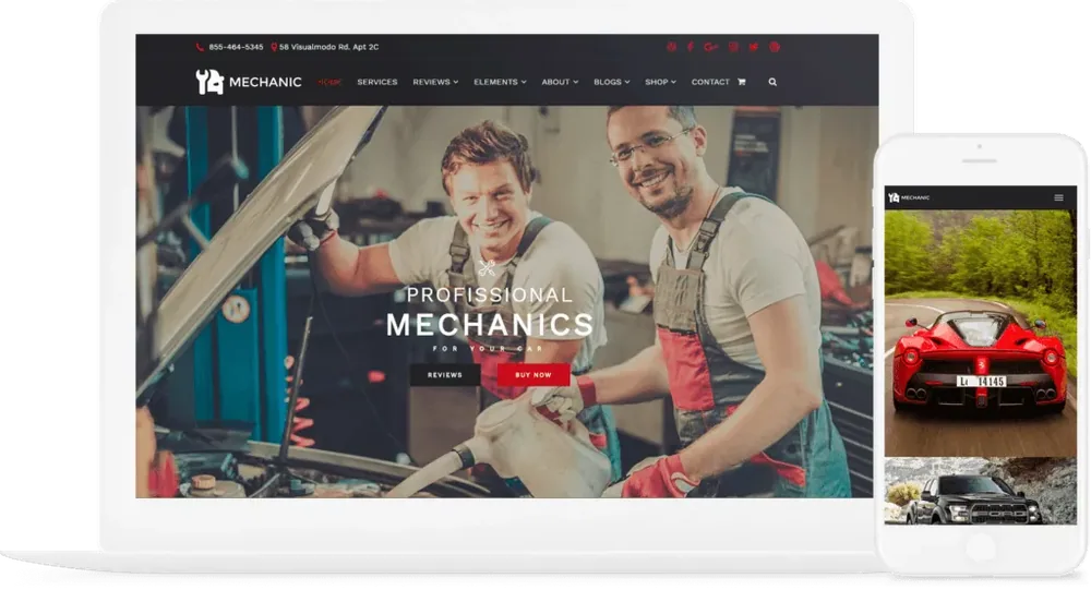 Mechanic WordPress Theme product artwork