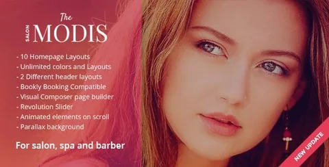 Modis – Salon & Barber WordPress Theme product artwork