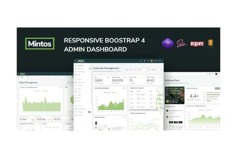 Mintos – Responsive Bootstrap 4 Admin Dashboard product artwork