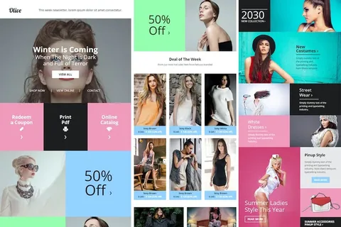 Olive – Fashion Ecommerce Email Newsletter product artwork
