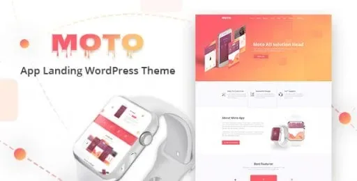 Moto – WordPress Landing Page Theme product artwork