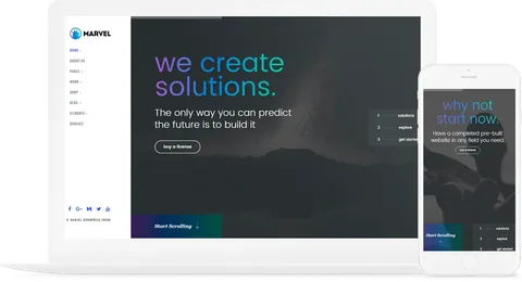 Marvel WordPress Theme product artwork