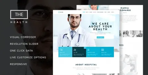 The Hospital – One and Multi Page Health Theme product artwork