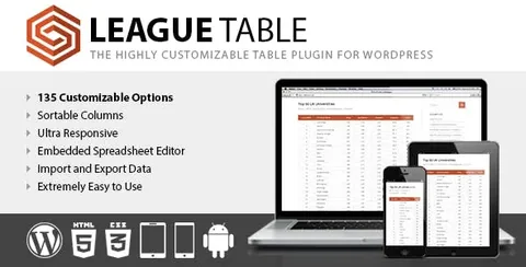 League Table WordPress Plugin product artwork