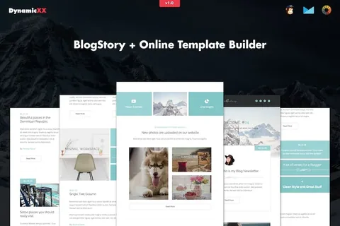 BlogStory – Responsive Blogger Email Template product artwork