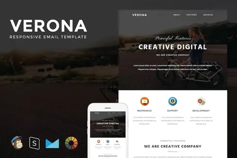 Verona – Responsive Email + StampReady Builder product artwork