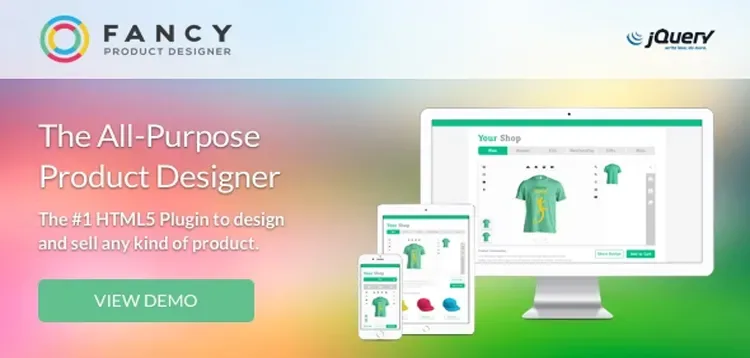 Fancy Product Designer jQuery product artwork