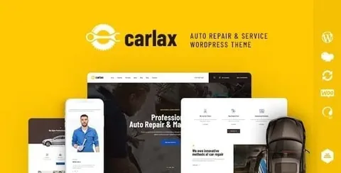 Carlax – Car Parts Store & Auto Service WordPress Theme product artwork