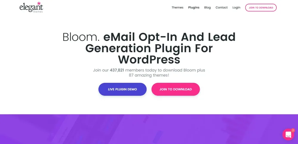 Bloom – eMail Opt-In And Lead Generation Plugin product artwork