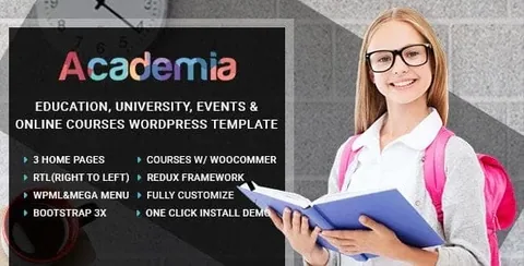Academia – Education Center WordPress Theme product artwork
