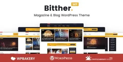 Bitther – Magazine and Blog WordPress Theme product artwork