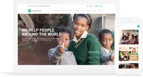 Nonprofit WordPress Theme product artwork