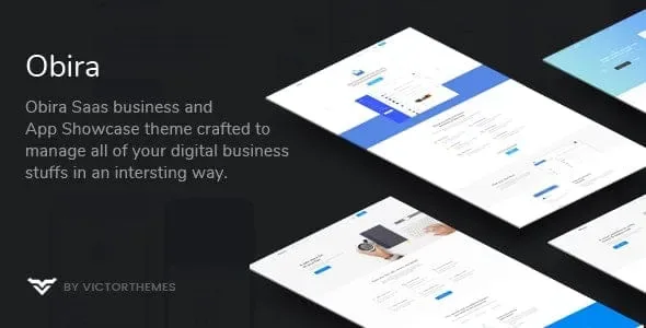 Obira – SaaS Business & App Showcase WordPress Theme product artwork