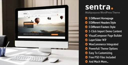 Sentra – Corporate Multipurpose WordPress Theme product artwork