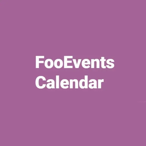 FooEvents Calendar product artwork
