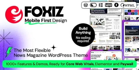 Foxiz – Newspaper News & Magazine WordPress product artwork