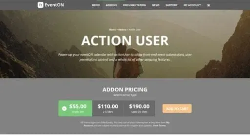 EventOn Action User Add-on product artwork