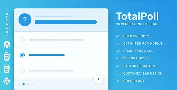 TotalPoll Pro – Responsive WordPress Poll Plugin product artwork