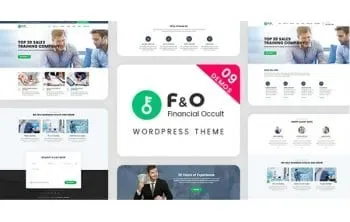 F&O – Consultant Finance WordPress Theme product artwork