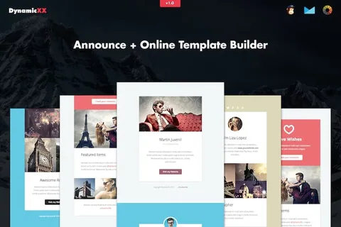 Announce – 4x Responsive Notification Email product artwork